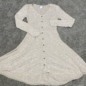 Neutral light weight dress